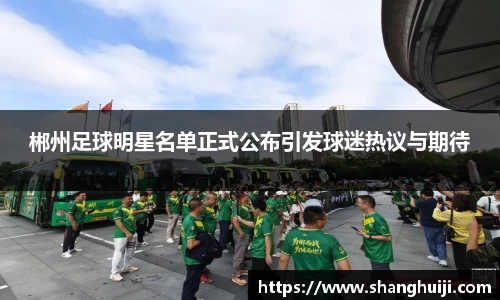 郴州足球明星名单正式公布引发球迷热议与期待